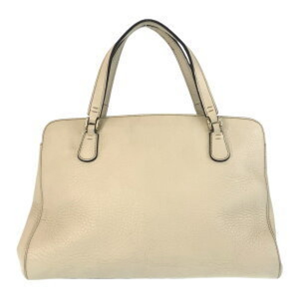 Gucci Interlocking Off White Leather Handbag - image 2